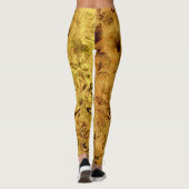 Verschillende Rozen van de Waterverf Leggings (Achterkant)