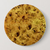 Verschillende Rozen van de Waterverf Ronde Button 4,0 Cm (Voorkant)