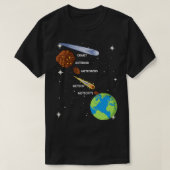Verschillende ruimteobjecten komen overeen met Ast T-shirt (Design voorkant)
