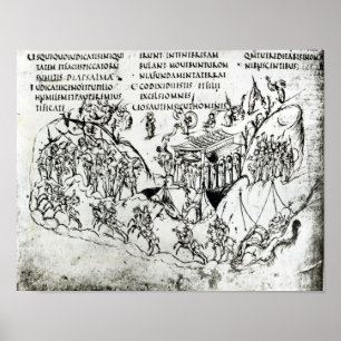 Verschillende scènes die een psalm 2 illustreren poster