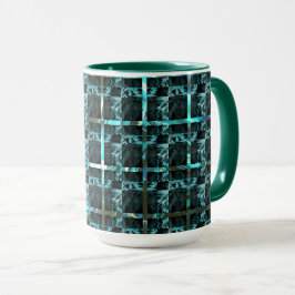 Verschillende schaken, vierkanten of afbeelding on mok