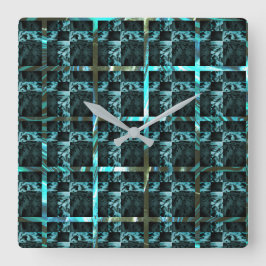 Verschillende schaken, vierkanten of afbeelding on vierkante klok