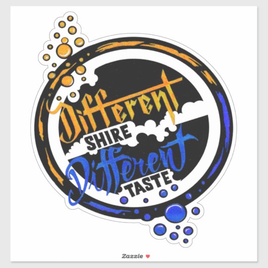 Verschillende smaak in shire sticker (Vel)