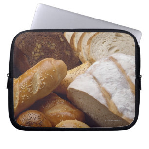 Verschillende soorten ambachtelijk brood laptop sleeve