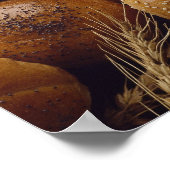 Verschillende soorten ambachtelijk brood poster (Hoek)