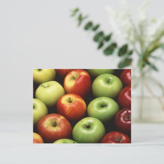 Verschillende soorten appelen briefkaart (Staand voorkant)