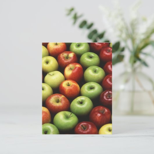 Verschillende soorten appelen briefkaart (Staand voorkant)