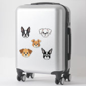 Verschillende soorten hondenrassen sticker (Koffer)