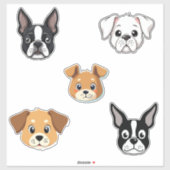 Verschillende soorten hondenrassen sticker (Vel)