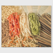 Verschillende soorten pasta's cadeaupapier (Vlak)