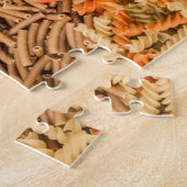 Verschillende soorten pasta's legpuzzel (Zijkant)