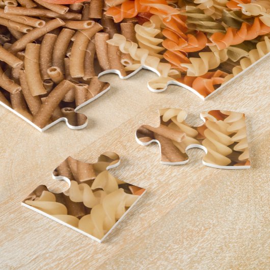 Verschillende soorten pasta's legpuzzel (Zijkant)