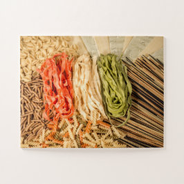 Verschillende soorten pasta's legpuzzel