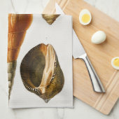  Verschillende soorten schelpen van weekdieren Theedoek (Quarter Fold)