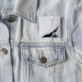 Verschillende soorten zee-ijs vierkante button 5,1 cm (In situ)