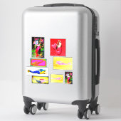 Verschillende soorten zeemeermin met Thunder_Cove Sticker (Koffer)