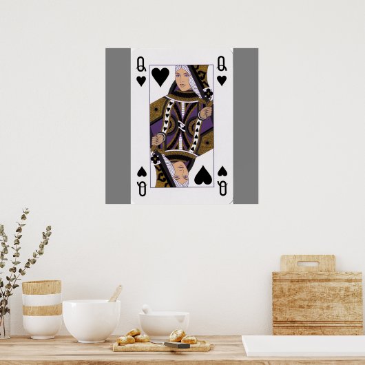 verschillende speelkaarten poster (Keuken)