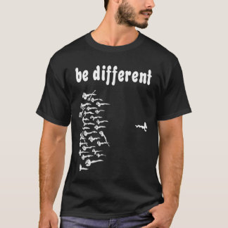 Verschillende spier zijn t-shirt