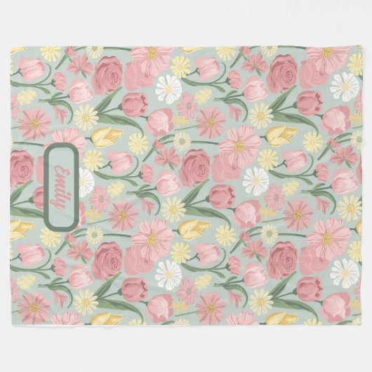 verschillende stadia van bloei fleece deken (Voorkant (Horizontaal))