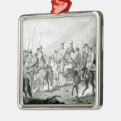 Verschillende stammen van Russische kozakken Metalen Ornament (Links)
