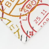 Verschillende steden nemen het patroon van de post fleece deken (Hoek)