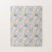 Verschillende steden nemen het patroon van de post legpuzzel (Verticaal)