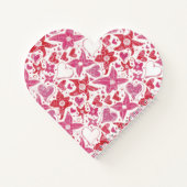 Verschillende stijl van bloem & harten patroon notitieboek (Achterkant)