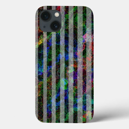 Verschillende strepen en gekraste vierkantjes van  Case-Mate iPhone case (Achterkant)