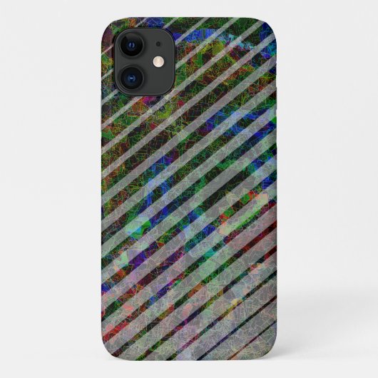 Verschillende strepen en gekraste vierkantjes van  Case-Mate iPhone case (Achterkant)