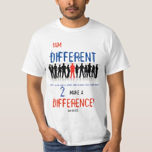 VERSCHILLENDE T-Shirt (Voorkant)