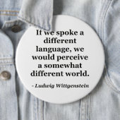 Verschillende taal verschillende wereld Citaat Ronde Button 6,0 Cm (In situ)