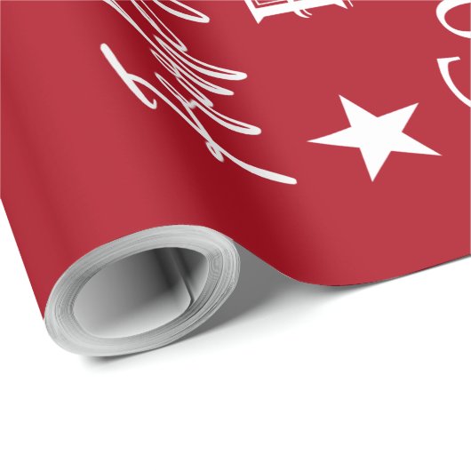 Verschillende talen van prettige kerst cadeaupapier (Rol Hoek)