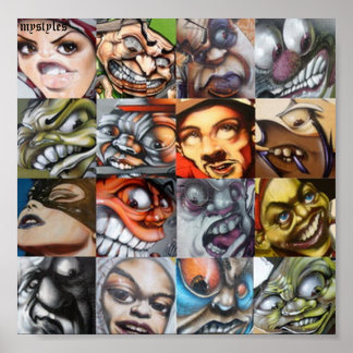 verschillende tekenstijlen poster