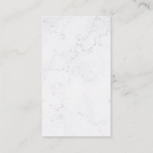 Verschillende thea Leaf Piles | Witte marmer Visitekaartje (Achterkant)