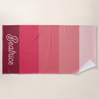 Verschillende tinten roze aanpasbaar strandlaken