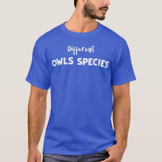 Verschillende uilen soorten Vogels T-shirt