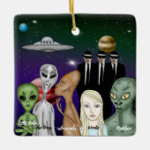 Verschillende uitheemse soorten, UFO, Gepersonalis Keramisch Ornament (Voorkant)