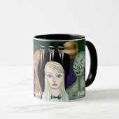 Verschillende uitheemse soorten, UFO, planeten Mok (Voorkant rechts)