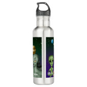 Verschillende uitheemse soorten, UFO, planeten Waterfles (Achterkant)