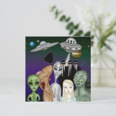 Verschillende uitheemse soorten, UFO, planetenwerk (Staand voorkant)