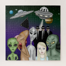 Verschillende uitheemse soorten, UFO, planetenwerk Legpuzzel