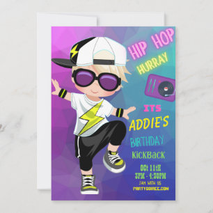 Verschillende uitnodiging van Birthday Kickback (B