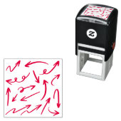 Verschillende vectorstijl  zelfinktende stempel (In situ)