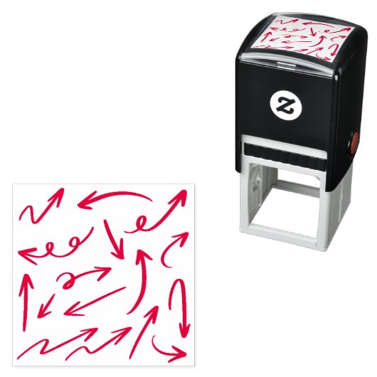 Verschillende vectorstijl  zelfinktende stempel (In situ)