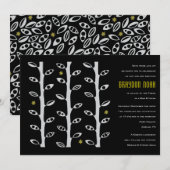 VERSCHILLENDE VINES Bar Bat Mitzvah Uitnodiging (Voorkant / Achterkant)