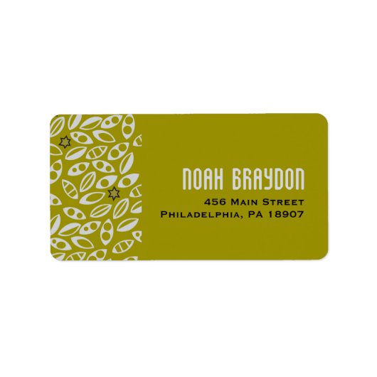 VERSCHILLENDE VINES Bar Bat Mitzvah Uitnodiging Etiket (Voorkant)