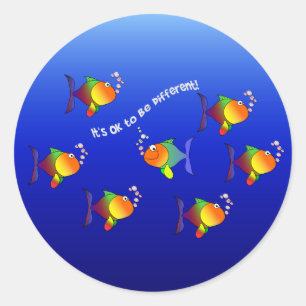 Verschillende vis stickers