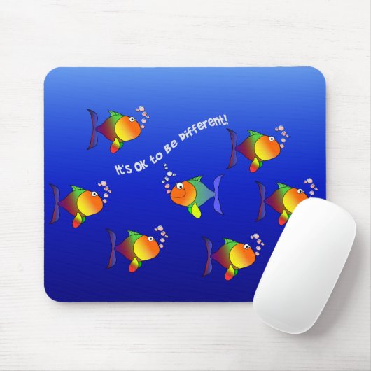 Verschillende vismousepad muismat (Met muis)