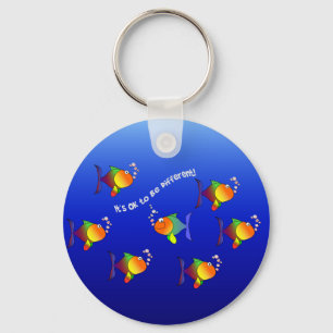 Verschillende vissleutelhanger sleutelhanger