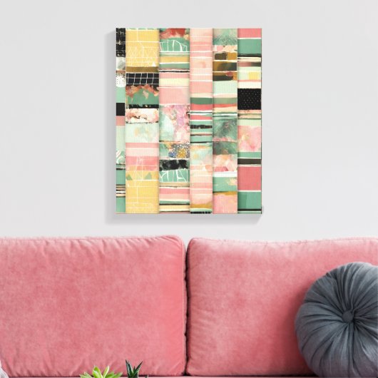 Verschillende vormen Moderne Kleurrijke Verpakte K Canvas Afdruk (Insitu (Woonkamer))